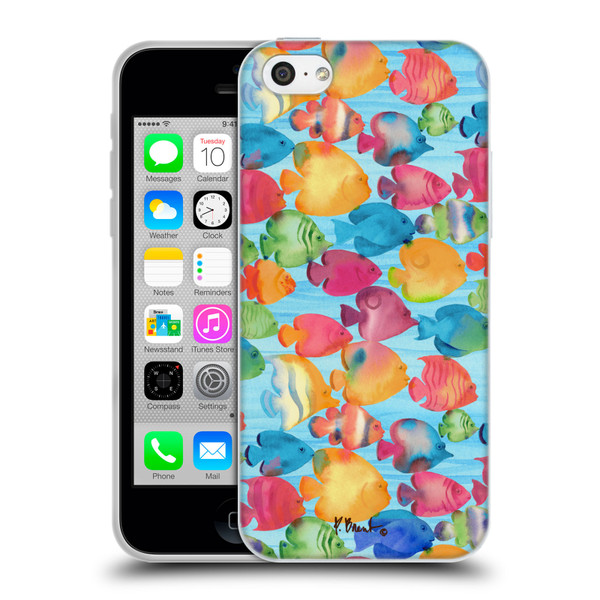 Paul Brent Coastal Tropical Fish School Soft Gel Case for Apple iPhone 5c