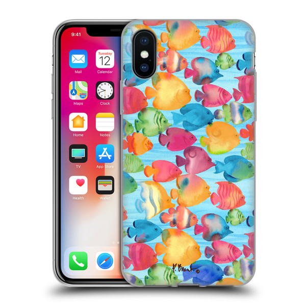 Paul Brent Coastal Tropical Fish School Soft Gel Case for Apple iPhone X / iPhone XS