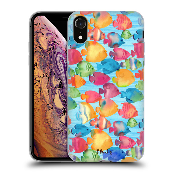 Paul Brent Coastal Tropical Fish School Soft Gel Case for Apple iPhone XR