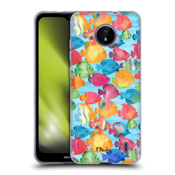 Paul Brent Coastal Tropical Fish School Soft Gel Case for Nokia C10 / C20