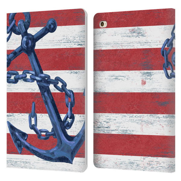 Paul Brent Nautical Westerly Anchor Leather Book Wallet Case Cover For Apple iPad mini 4