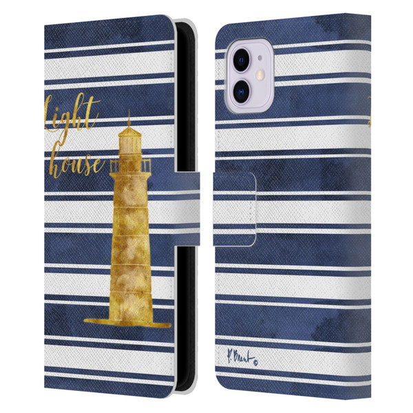 Paul Brent Nautical Lighthouse Leather Book Wallet Case Cover For Apple iPhone 11
