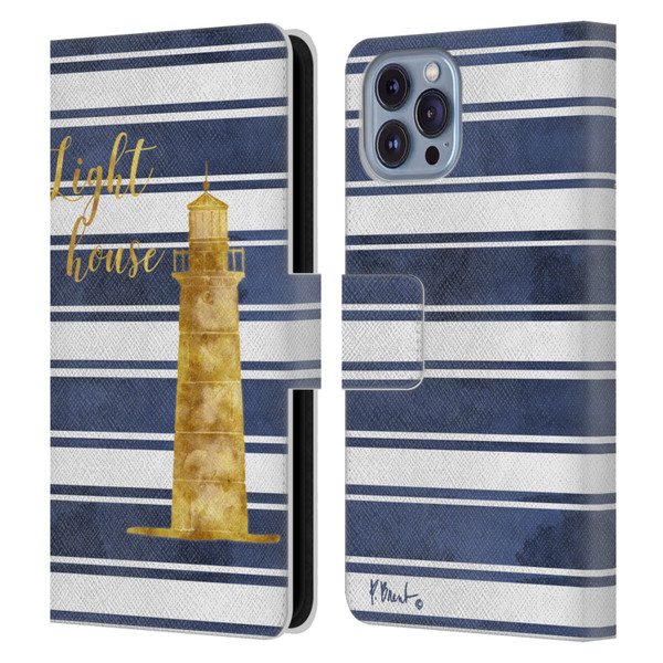 Paul Brent Nautical Lighthouse Leather Book Wallet Case Cover For Apple iPhone 14