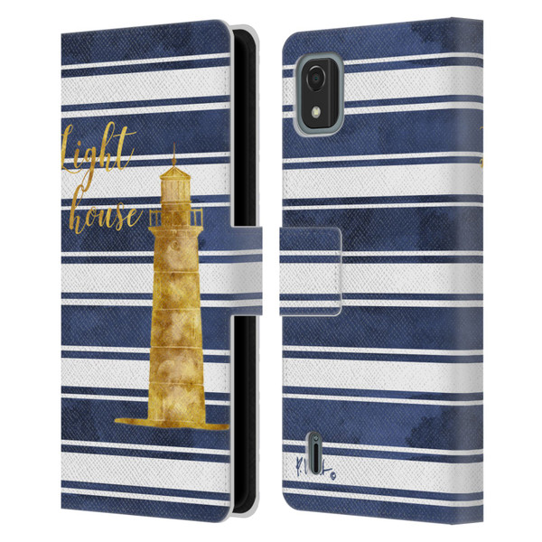 Paul Brent Nautical Lighthouse Leather Book Wallet Case Cover For Nokia C2 2nd Edition