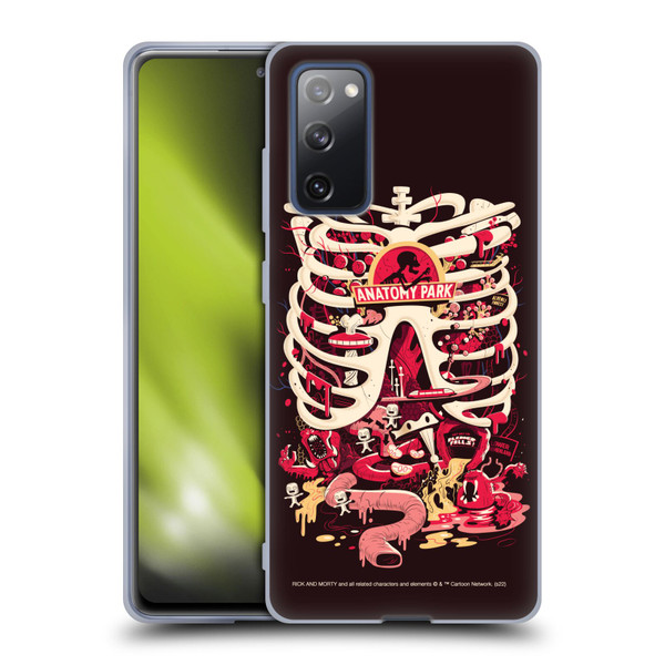 Rick And Morty Season 1 & 2 Graphics Anatomy Park Soft Gel Case for Samsung Galaxy S20 FE / 5G