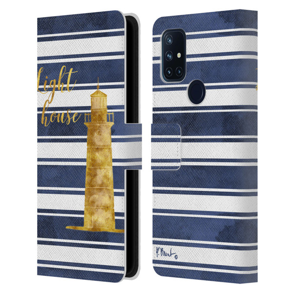 Paul Brent Nautical Lighthouse Leather Book Wallet Case Cover For OnePlus Nord N10 5G