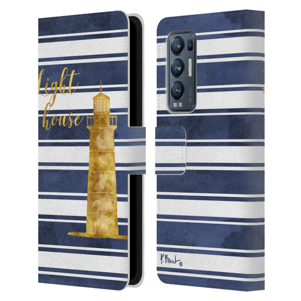 Paul Brent Nautical Lighthouse Leather Book Wallet Case Cover For OPPO Find X3 Neo / Reno5 Pro+ 5G