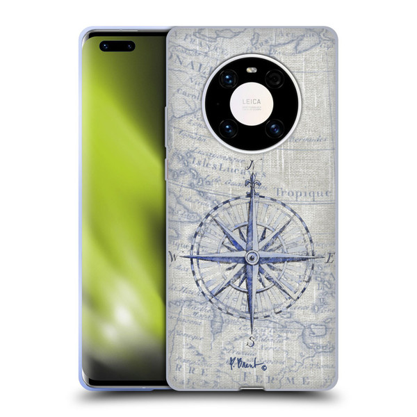 Paul Brent Nautical Vintage Compass Soft Gel Case for Huawei Mate 40 Pro 5G