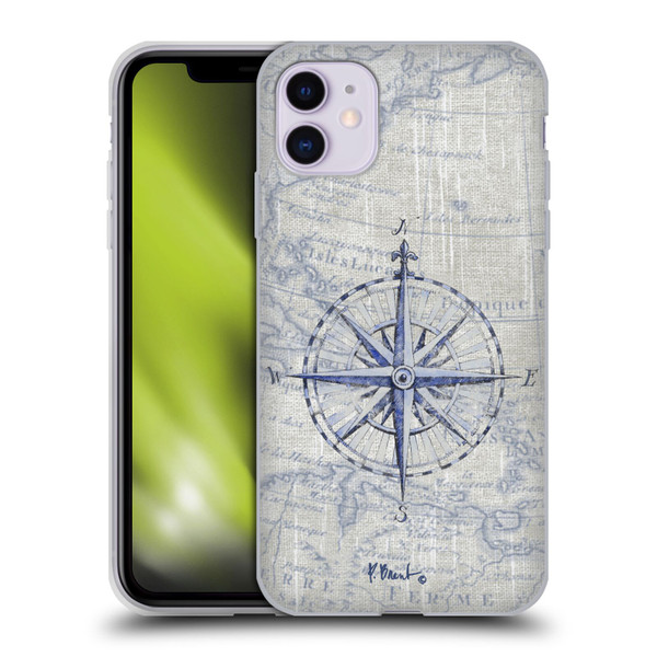 Paul Brent Nautical Vintage Compass Soft Gel Case for Apple iPhone 11