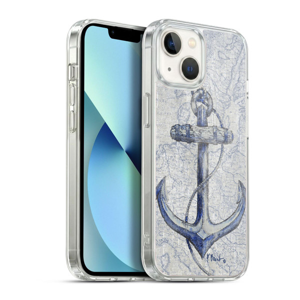 Paul Brent Nautical Vintage Anchor Soft Gel Case for Apple iPhone 13