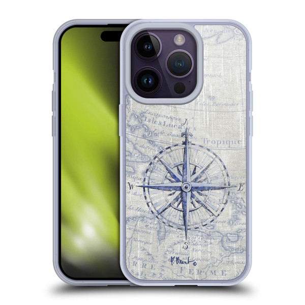 Paul Brent Nautical Vintage Compass Soft Gel Case for Apple iPhone 14 Pro