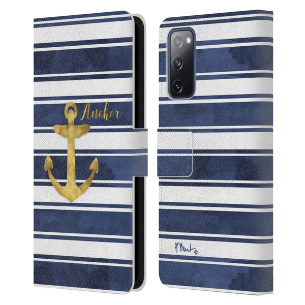 Paul Brent Nautical Anchor Leather Book Wallet Case Cover For Samsung Galaxy S20 FE / 5G