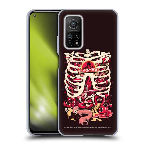 Rick And Morty Season 1 & 2 Graphics Anatomy Park Soft Gel Case for Xiaomi Mi 10T 5G