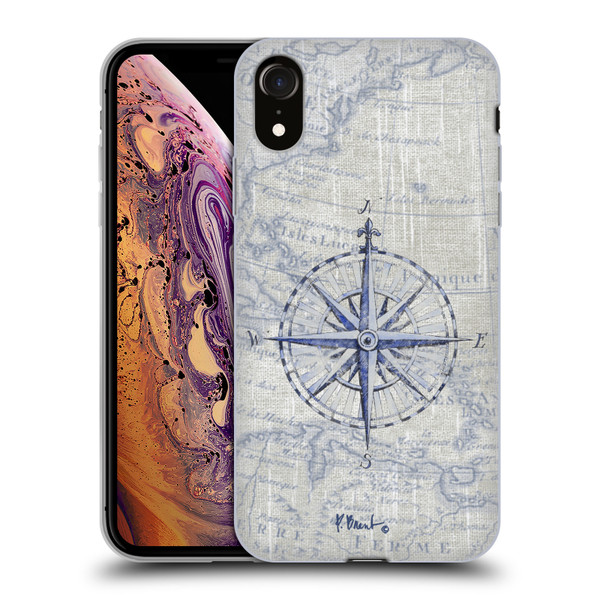 Paul Brent Nautical Vintage Compass Soft Gel Case for Apple iPhone XR