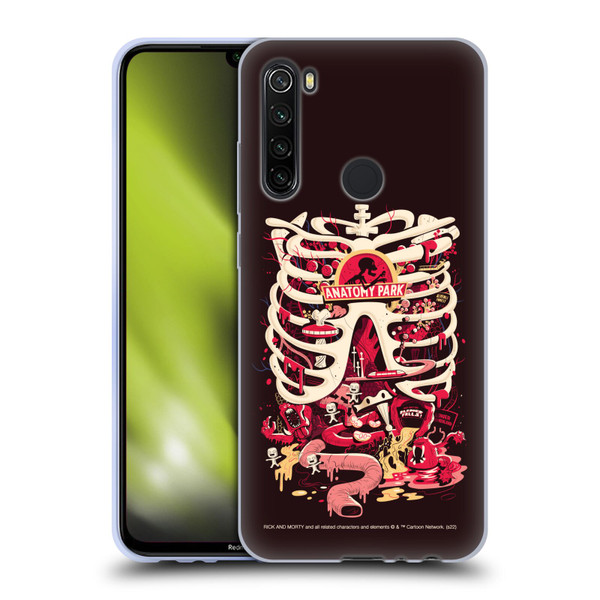 Rick And Morty Season 1 & 2 Graphics Anatomy Park Soft Gel Case for Xiaomi Redmi Note 8T