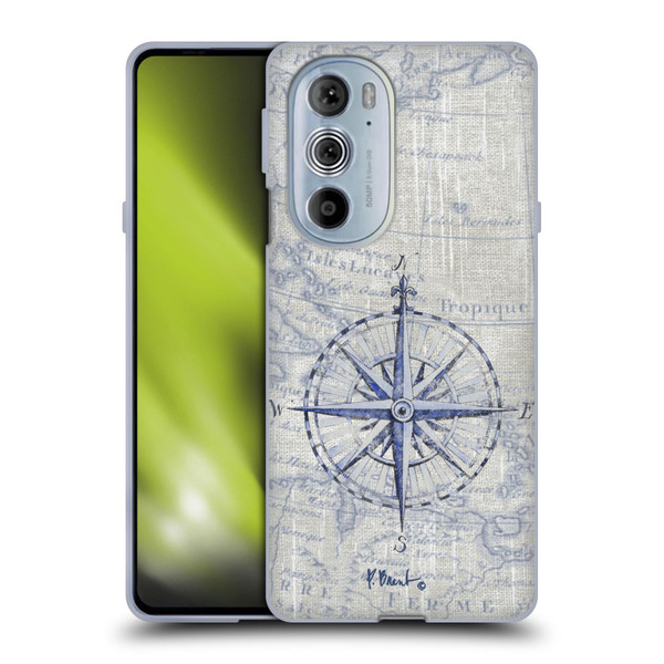 Paul Brent Nautical Vintage Compass Soft Gel Case for Motorola Edge X30