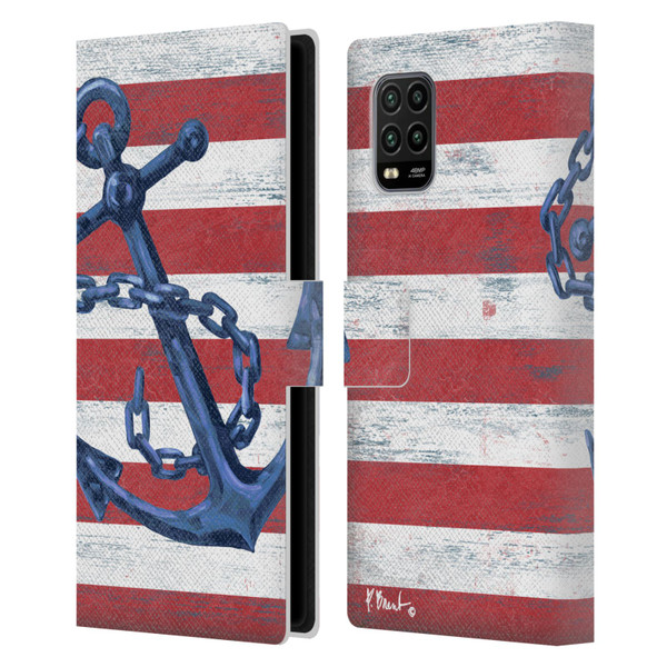 Paul Brent Nautical Westerly Anchor Leather Book Wallet Case Cover For Xiaomi Mi 10 Lite 5G