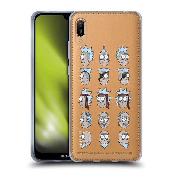 Rick And Morty Season 3 Character Art Seal Team Ricks Soft Gel Case for Huawei Y6 Pro (2019)