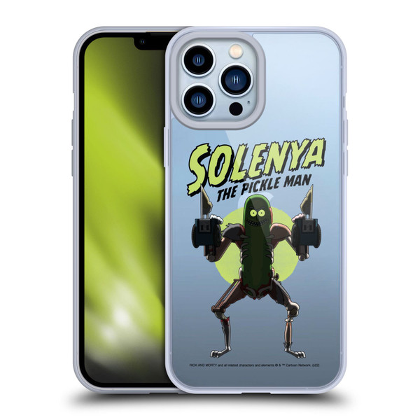 Rick And Morty Season 3 Character Art Pickle Rick Soft Gel Case for Apple iPhone 13 Pro Max
