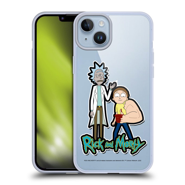 Rick And Morty Season 3 Character Art Rick and Morty Soft Gel Case for Apple iPhone 14 Plus
