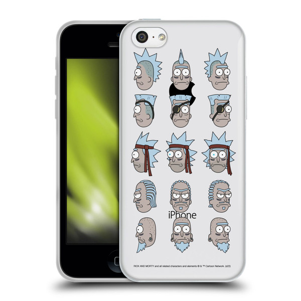 Rick And Morty Season 3 Character Art Seal Team Ricks Soft Gel Case for Apple iPhone 5c