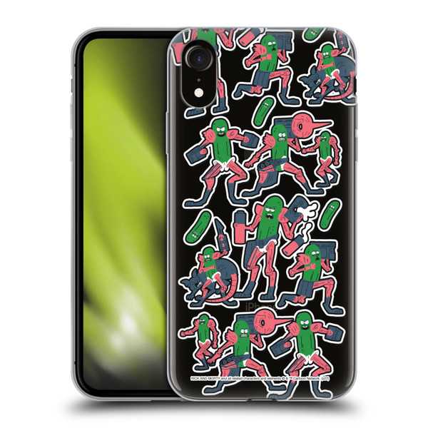 Rick And Morty Season 3 Character Art Pickle Rick Stickers Print Soft Gel Case for Apple iPhone XR