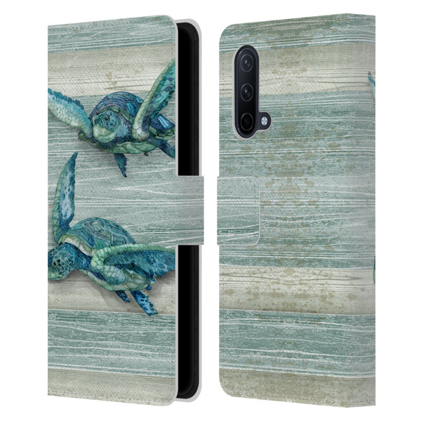 Paul Brent Sea Creatures Turtle Leather Book Wallet Case Cover For OnePlus Nord CE 5G