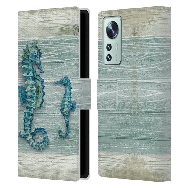 Paul Brent Sea Creatures Seahorse Leather Book Wallet Case Cover For Xiaomi 12