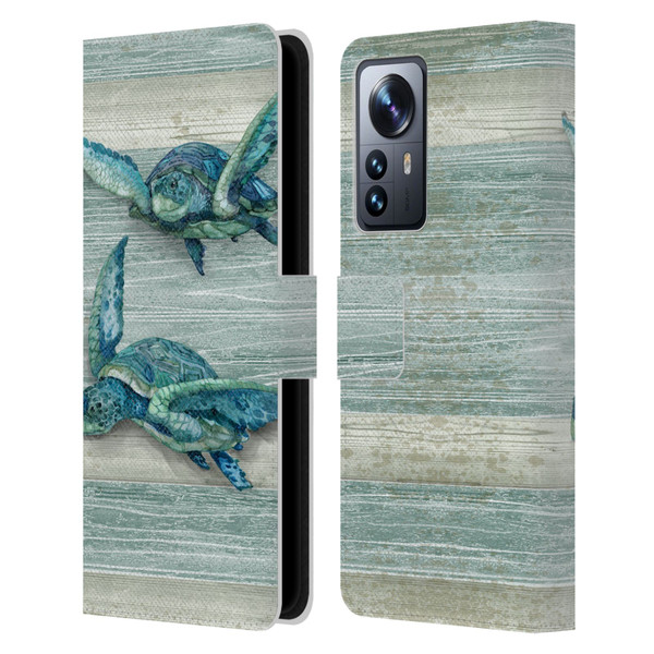 Paul Brent Sea Creatures Turtle Leather Book Wallet Case Cover For Xiaomi 12 Pro