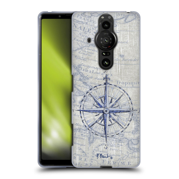 Paul Brent Nautical Vintage Compass Soft Gel Case for Sony Xperia Pro-I