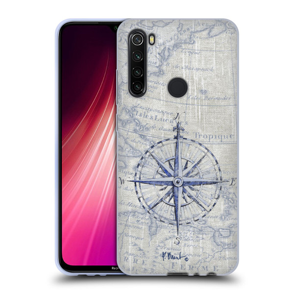 Paul Brent Nautical Vintage Compass Soft Gel Case for Xiaomi Redmi Note 8T