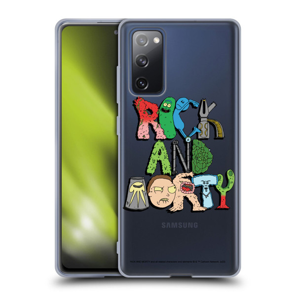 Rick And Morty Season 3 Character Art Typography Soft Gel Case for Samsung Galaxy S20 FE / 5G