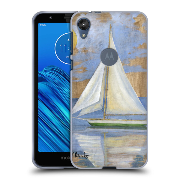 Paul Brent Ocean Serene Sailboat Soft Gel Case for Motorola Moto E6