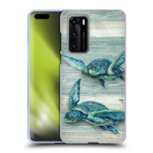 Paul Brent Sea Creatures Turtle Soft Gel Case for Huawei P40 5G