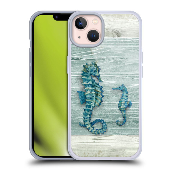 Paul Brent Sea Creatures Seahorse Soft Gel Case for Apple iPhone 13