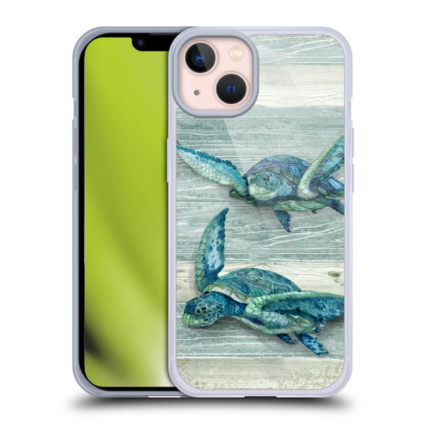 Paul Brent Sea Creatures Turtle Soft Gel Case for Apple iPhone 13