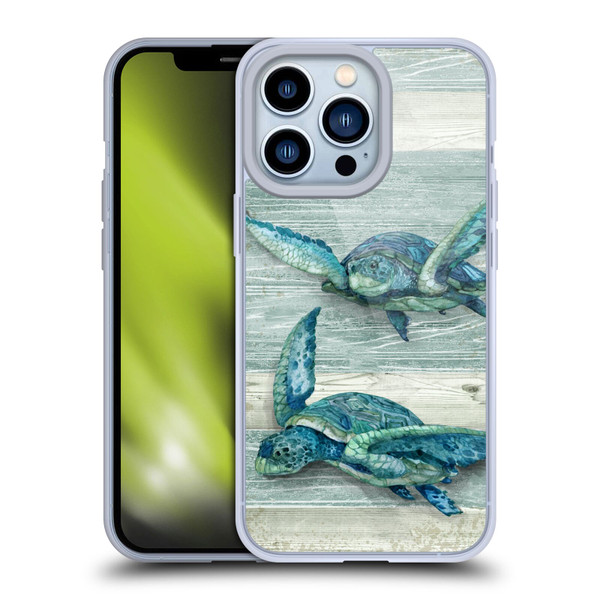 Paul Brent Sea Creatures Turtle Soft Gel Case for Apple iPhone 13 Pro