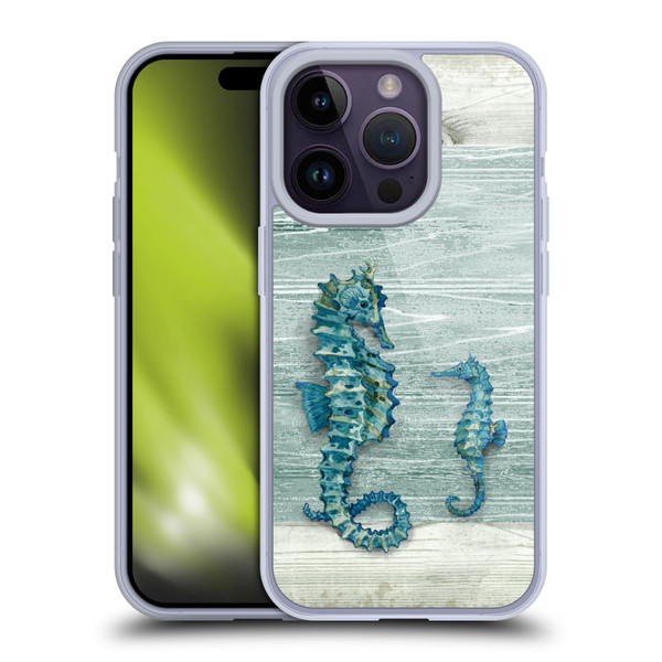 Paul Brent Sea Creatures Seahorse Soft Gel Case for Apple iPhone 14 Pro