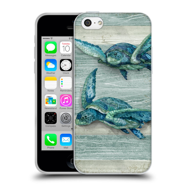Paul Brent Sea Creatures Turtle Soft Gel Case for Apple iPhone 5c