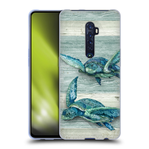 Paul Brent Sea Creatures Turtle Soft Gel Case for OPPO Reno 2