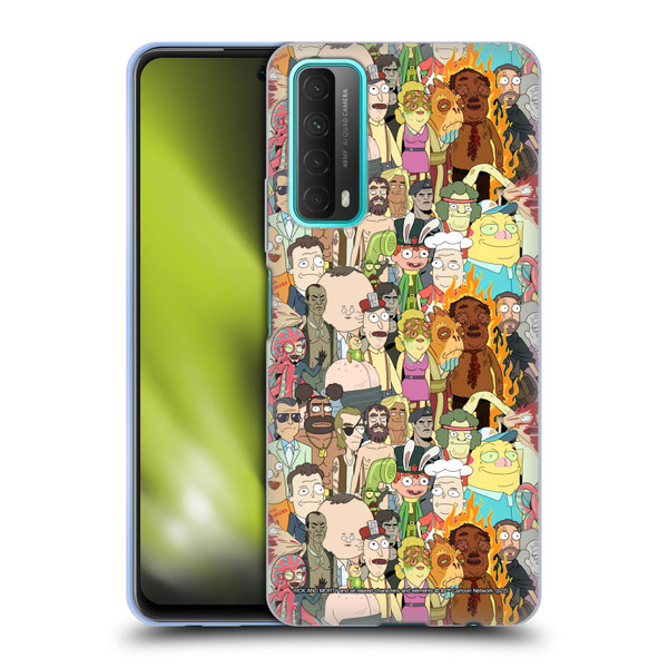Rick And Morty Season 3 Graphics Interdimensional Space Cable Soft Gel Case for Huawei P Smart (2021)