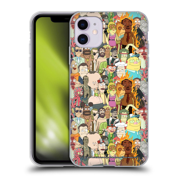 Rick And Morty Season 3 Graphics Interdimensional Space Cable Soft Gel Case for Apple iPhone 11
