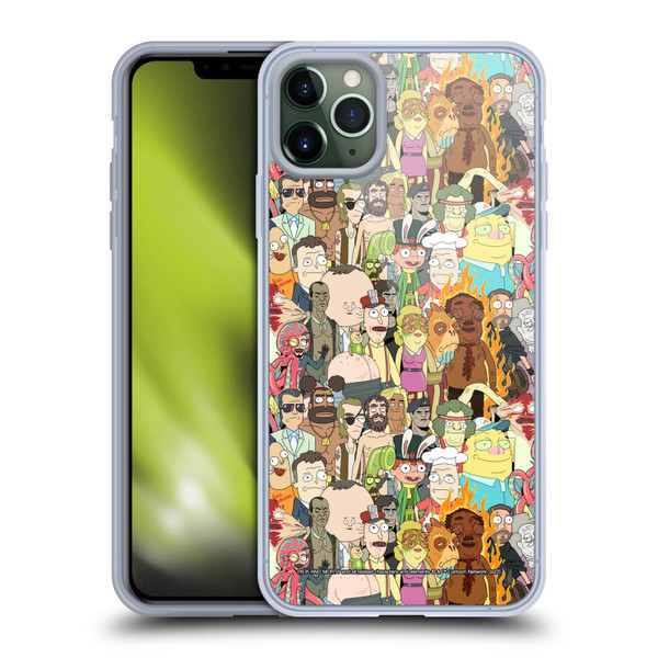 Rick And Morty Season 3 Graphics Interdimensional Space Cable Soft Gel Case for Apple iPhone 11 Pro Max & MagSafe