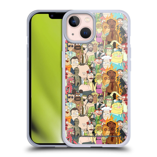 Rick And Morty Season 3 Graphics Interdimensional Space Cable Soft Gel Case for Apple iPhone 13 & MagSafe