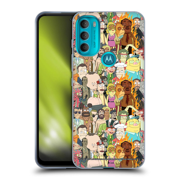 Rick And Morty Season 3 Graphics Interdimensional Space Cable Soft Gel Case for Motorola Moto G71 5G