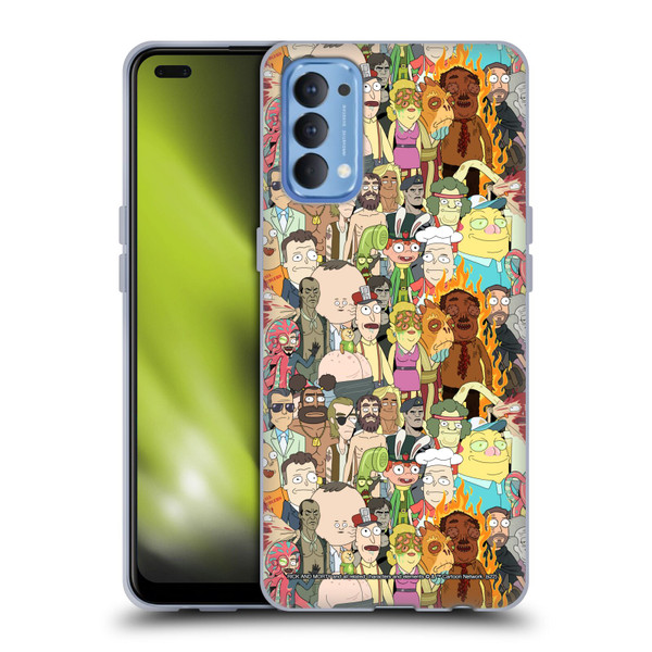 Rick And Morty Season 3 Graphics Interdimensional Space Cable Soft Gel Case for OPPO Reno 4 5G