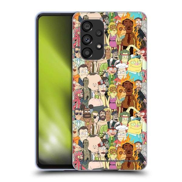 Rick And Morty Season 3 Graphics Interdimensional Space Cable Soft Gel Case for Samsung Galaxy A53 5G (2022)