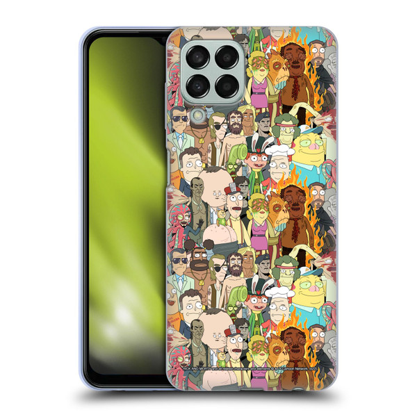 Rick And Morty Season 3 Graphics Interdimensional Space Cable Soft Gel Case for Samsung Galaxy M33 (2022)