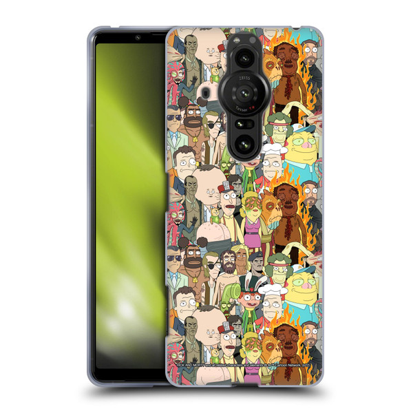 Rick And Morty Season 3 Graphics Interdimensional Space Cable Soft Gel Case for Sony Xperia Pro-I