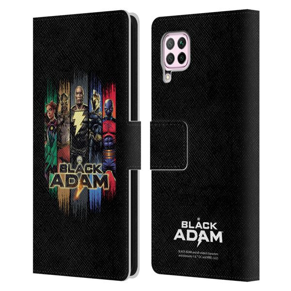 Black Adam Graphics Group Leather Book Wallet Case Cover For Huawei Nova 6 SE / P40 Lite